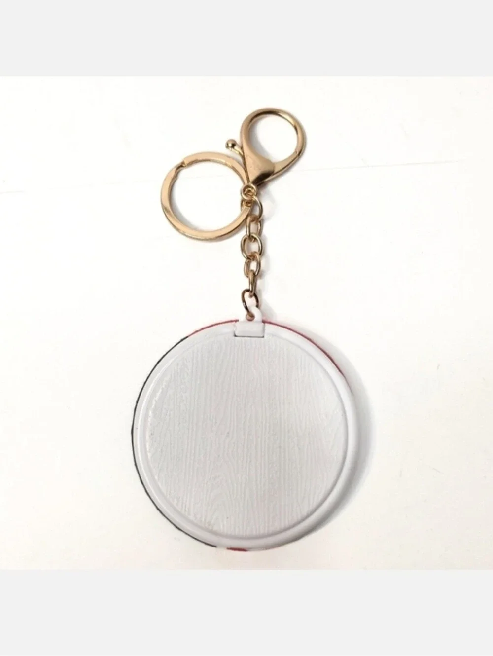 Marie By Malika Farve Large Compact Mirror Bag Charm Keychain Purse Accessories